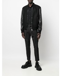 Chemise à manches longues noire DSQUARED2