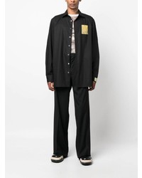 Chemise à manches longues noire Raf Simons