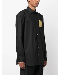 Chemise à manches longues noire Raf Simons