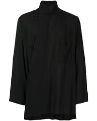 Chemise à manches longues noire Yohji Yamamoto