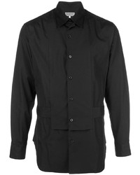 Chemise à manches longues noire Yohji Yamamoto