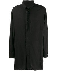 Chemise à manches longues noire Yohji Yamamoto