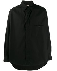 Chemise à manches longues noire Yohji Yamamoto