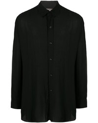 Chemise à manches longues noire Yohji Yamamoto