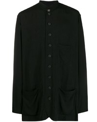 Chemise à manches longues noire Yohji Yamamoto