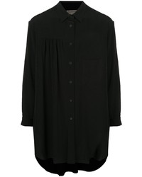 Chemise à manches longues noire Yohji Yamamoto