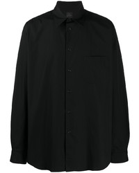 Chemise à manches longues noire Yohji Yamamoto