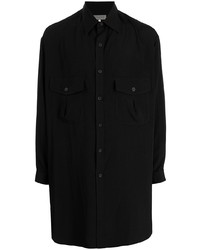 Chemise à manches longues noire Yohji Yamamoto