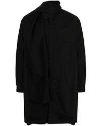 Chemise à manches longues noire Yohji Yamamoto