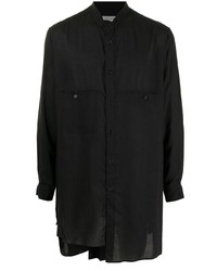 Chemise à manches longues noire Yohji Yamamoto