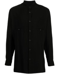 Chemise à manches longues noire Yohji Yamamoto