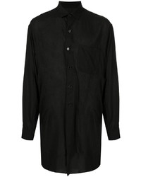 Chemise à manches longues noire Yohji Yamamoto