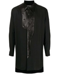 Chemise à manches longues noire Yohji Yamamoto