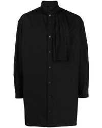 Chemise à manches longues noire Yohji Yamamoto