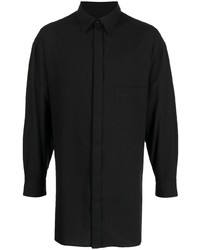 Chemise à manches longues noire Yohji Yamamoto