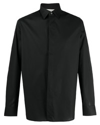 Chemise à manches longues noire Z Zegna