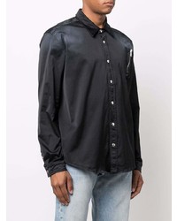 Chemise à manches longues noire Diesel