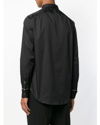 Chemise à manches longues noire Alexander McQueen