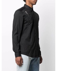 Chemise à manches longues noire Les Hommes