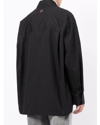 Chemise à manches longues noire Wooyoungmi