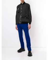 Chemise à manches longues noire Sacai