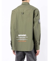 Chemise à manches longues olive AAPE BY A BATHING APE