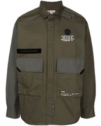 Chemise à manches longues olive AAPE BY A BATHING APE