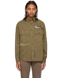 Chemise à manches longues olive AAPE BY A BATHING APE