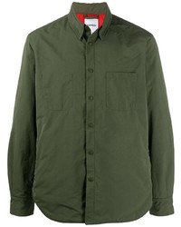 Chemise à manches longues olive Aspesi