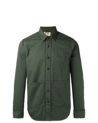 Chemise à manches longues olive Aspesi