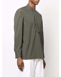 Chemise à manches longues olive Tagliatore