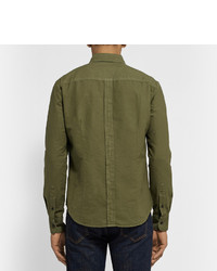 Chemise à manches longues olive Band Of Outsiders