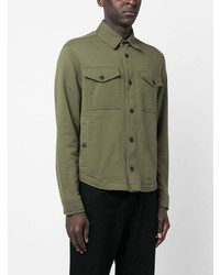 Chemise à manches longues olive MONCLER GRENOBLE