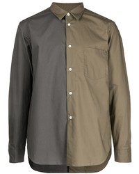 Chemise à manches longues olive Comme des Garcons Homme Deux