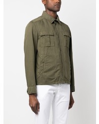 Chemise à manches longues olive Herno