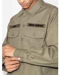 Chemise à manches longues olive WTAPS