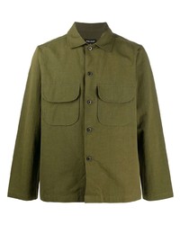 Chemise à manches longues olive Evan Kinori