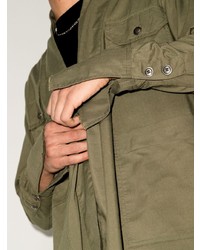 Chemise à manches longues olive Greg Lauren