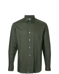 Chemise à manches longues olive Gieves & Hawkes