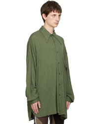 Chemise à manches longues olive Acne Studios