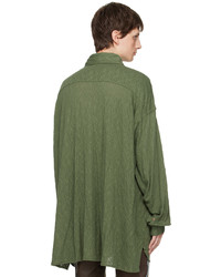 Chemise à manches longues olive Acne Studios