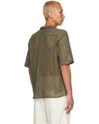 Chemise à manches longues olive COMMAS