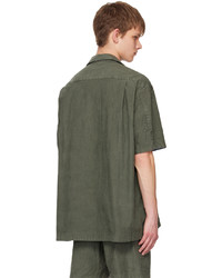 Chemise à manches longues olive Sacai