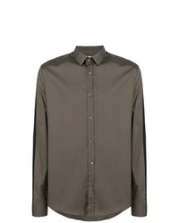 Chemise à manches longues olive Les Hommes Urban