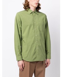 Chemise à manches longues olive Man On The Boon.