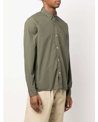 Chemise à manches longues olive Officine Generale