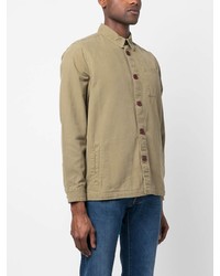 Chemise à manches longues olive Barbour