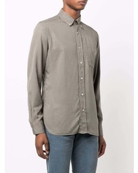 Chemise à manches longues olive Tom Ford