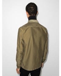 Chemise à manches longues olive Tom Ford