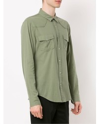 Chemise à manches longues olive OSKLEN